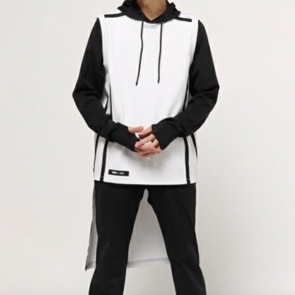 Mens PUMA X UEG Crew Neck Long Sleeve Hoodie Size S small Black White Hooded - Picture 1 of 9